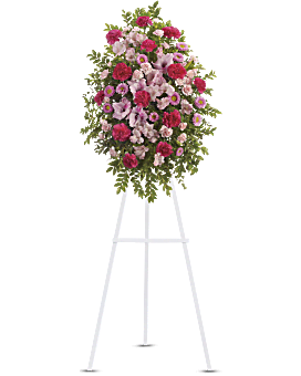 Pink Tribute Spray Sympathy Arrangement