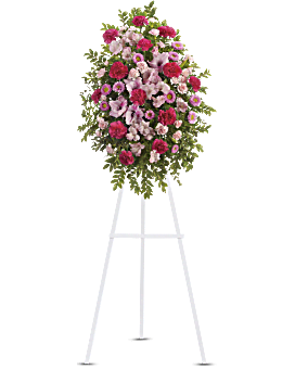 Pink Tribute Spray Sympathy Arrangement