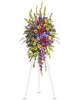 Bright and Beautiful Spray Sympathy Arrangement
