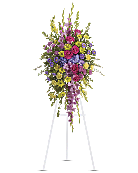 Bright and Beautiful Spray Sympathy Arrangement