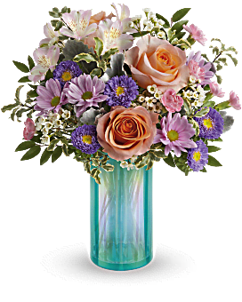 Teleflora's Aqua Rose Bouquet Bouquet