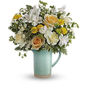 Teleflora's Adored Aqua Bouquet