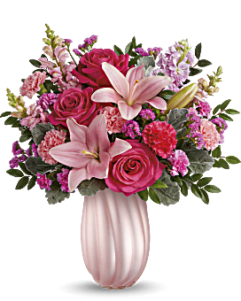 Teleflora's Rosy Swirls Bouquet Bouquet