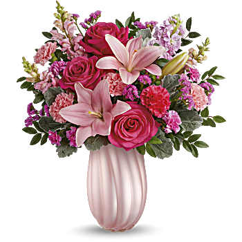 Teleflora's Rosy Swirls Bouquet