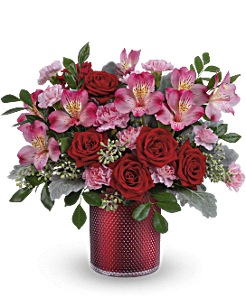 Scarlet Diamond Bouquet , Mixed Bouquets , Same Day Flower Delivery , Red , Teleflora