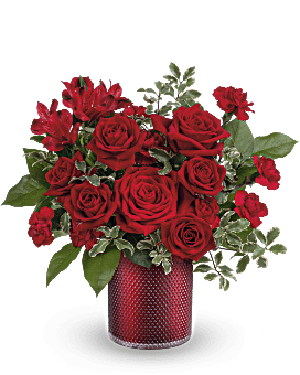 Radiant Crimson Bouquet , Mixed Bouquets , Same Day Flower Delivery , Red , Teleflora