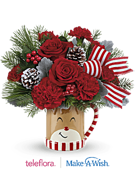 Teleflora's Send A Hug Reindeer Wish Bouquet Bouquet