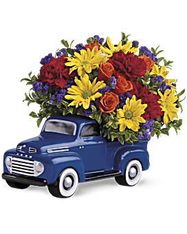 Teleflora's '48 Ford Pickup Bouquet Flower Arrangement