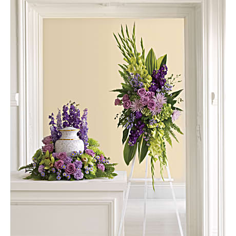 The Endless Sky Spray Sympathy Arrangement - Teleflora