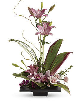 Imagination Blooms with Cymbidium Orchids Flower Arrangement