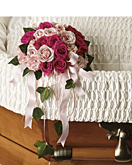 Rose Reflection Casket Insert Specialty Arrangement