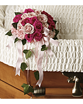 Rose Reflection Casket Insert Specialty Arrangement