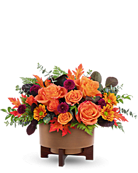 Teleflora's Fall For Copper Centerpiece