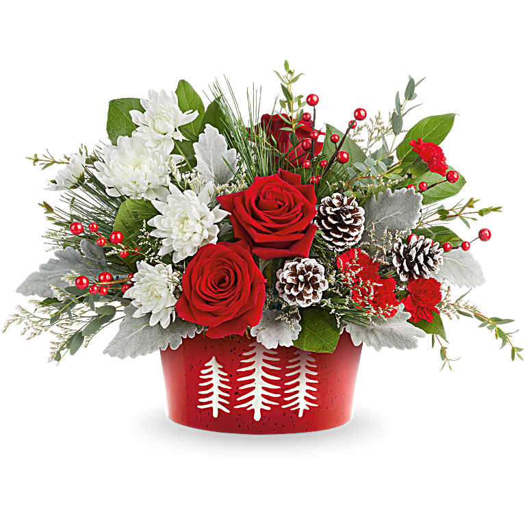 Snowy Pines Centerpiece