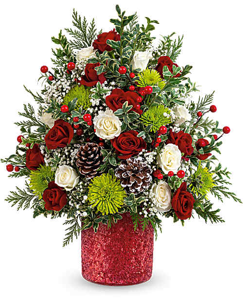 Teleflora's Holiday Cheer Tree Bouquet - Teleflora