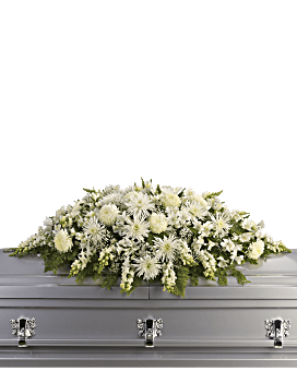 Enduring Light Casket Spray Sympathy Arrangement