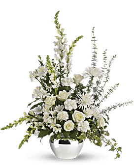 Classic White Funeral Arrangement