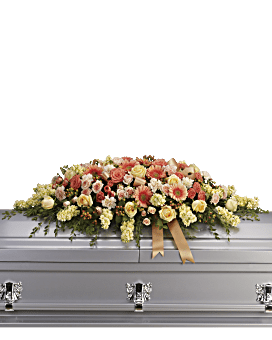 Warmest Remembrance Casket Spray Sympathy Arrangement