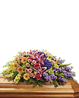 Garden of Sweet Memories Casket Spray Sympathy Arrangement