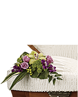 Purple , Mixed Bouquets , Dearest One Casket Insert , Same Day Flower Delivery By Teleflora