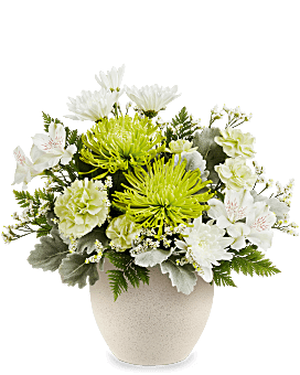 Teleflora's Peaceful Petals Bouquet Flower Arrangement