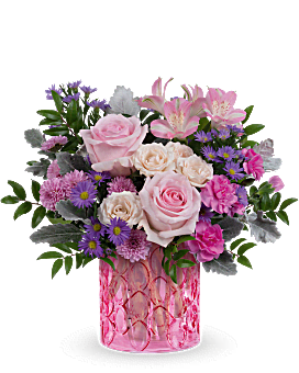 ローズページ Rose Reflection Casket Insert Specialty Arrangement - Teleflora