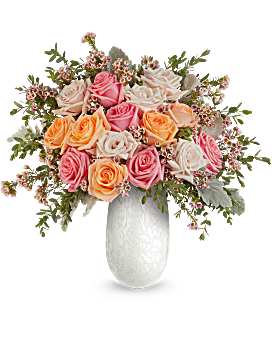 Bountiful Memories Casket Spray Sympathy Arrangement - Teleflora