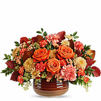 Teleflora's Rustic Ember Centerpiece