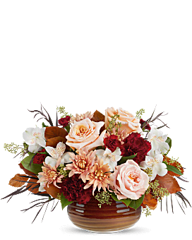 Teleflora's Sunset Stone Centerpiece Bouquet