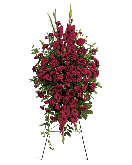 Red , Roses , Deep In Our Hearts Spray , Same Day Flower Delivery By Teleflora