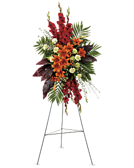 A New Sunrise Spray Sympathy Arrangement