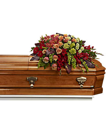 A Fond Farewell Casket Spray Bouquet - Teleflora