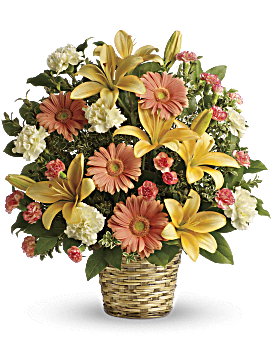 Orange , Mixed Bouquets , Soft Sentiments Bouquet , Same Day Flower Delivery By Teleflora