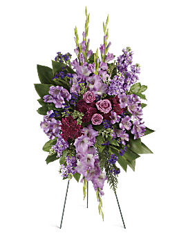 Lavender Reflections Spray Sympathy Arrangement