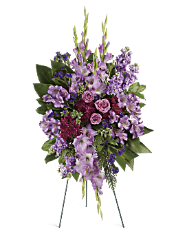 Lavender Reflections Spray Sympathy Arrangement