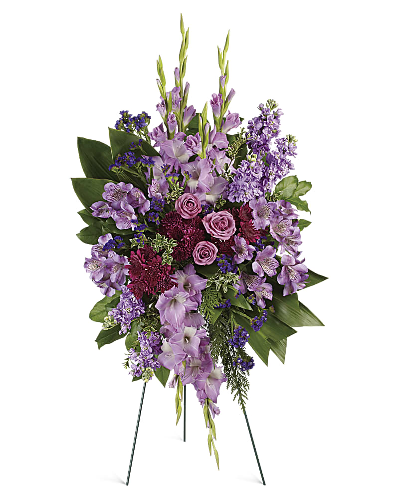 Lavender Reflections Spray Sympathy Arrangement Teleflora