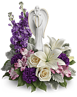 Hermoso arreglo floral con ramo de corazones de Teleflora