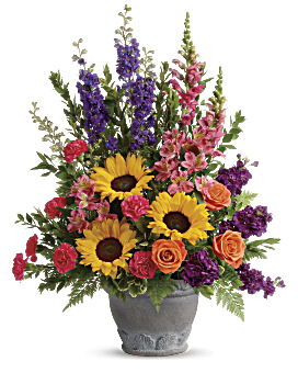 Teleflora's Hues Of Hope Bouquet Flower Arrangement