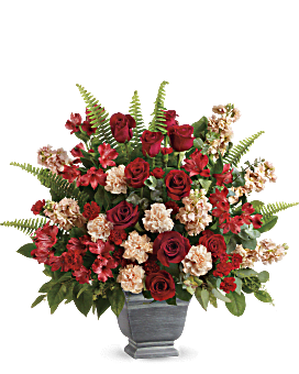 Red , Mixed Bouquets , Bold Tribute Bouquet , Same Day Flower Delivery By Teleflora