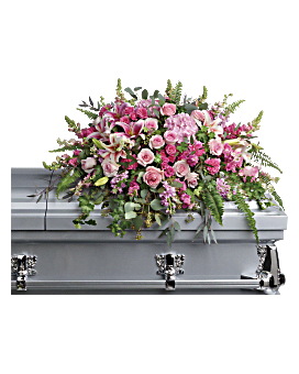 Arrangement floral de condoléances et gerbe de cercueil Souvenirs merveilleux