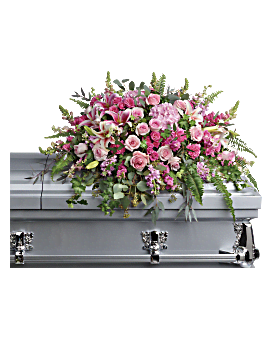 Beautiful Memories Casket Spray Sympathy Arrangement