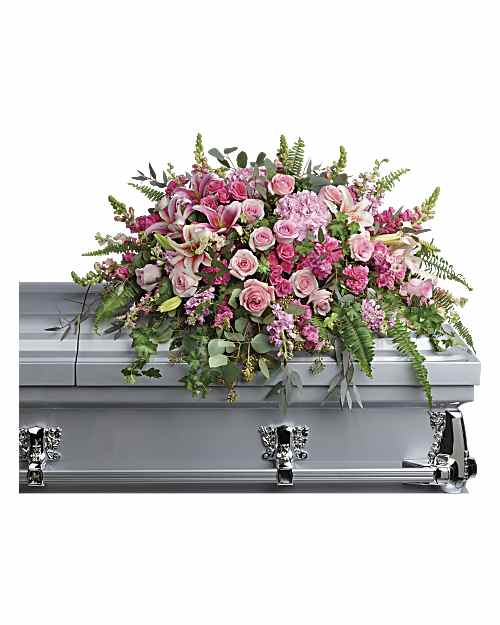 Beautiful Memories Casket Spray Sympathy Arrangement - Teleflora