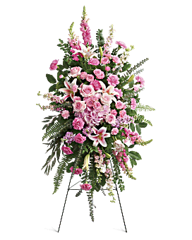 Pink , Mixed Bouquets , Glorious Farewell Spray , Same Day Flower Delivery By Teleflora