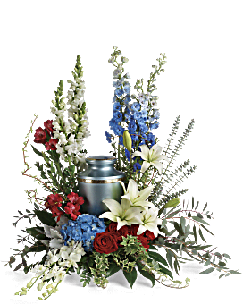 Multi-Colored , Mixed Bouquets , Reflections Of Honor Cremation Tribute , Same Day Flower Delivery By Teleflora