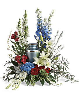 Arrangement floral de condoléances et hommage de crémation Reflets de l’honneur