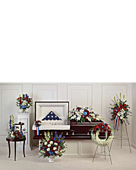 Teleflora's Distinguished Service Collection Sympathy Arrangement