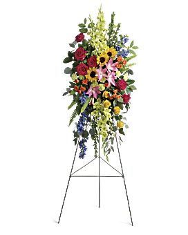 Multi-Colored , Mixed Bouquets , Love Lives On Spray , Same Day Flower Delivery By Teleflora