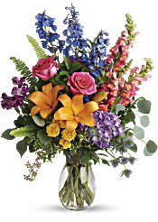 Colors Of The Rainbow Bouquet Flowers