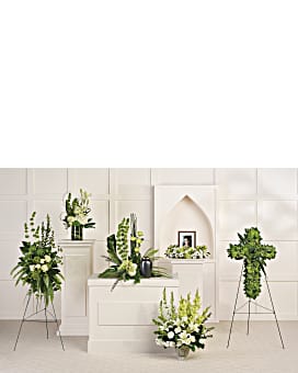 Teleflora's Tranquil Peace Collection Sympathy Arrangement