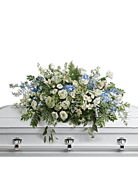 Arrangement floral de condoléances et gerbe de cercueil Tendre commémoration